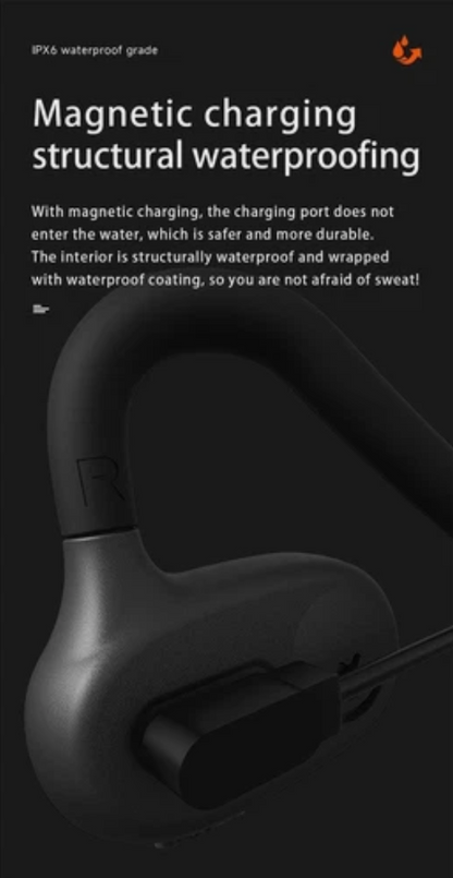 Dmooster D24 Bluetooth Air conduction Earphones with Magnetic Charging IPX6 Waterproof