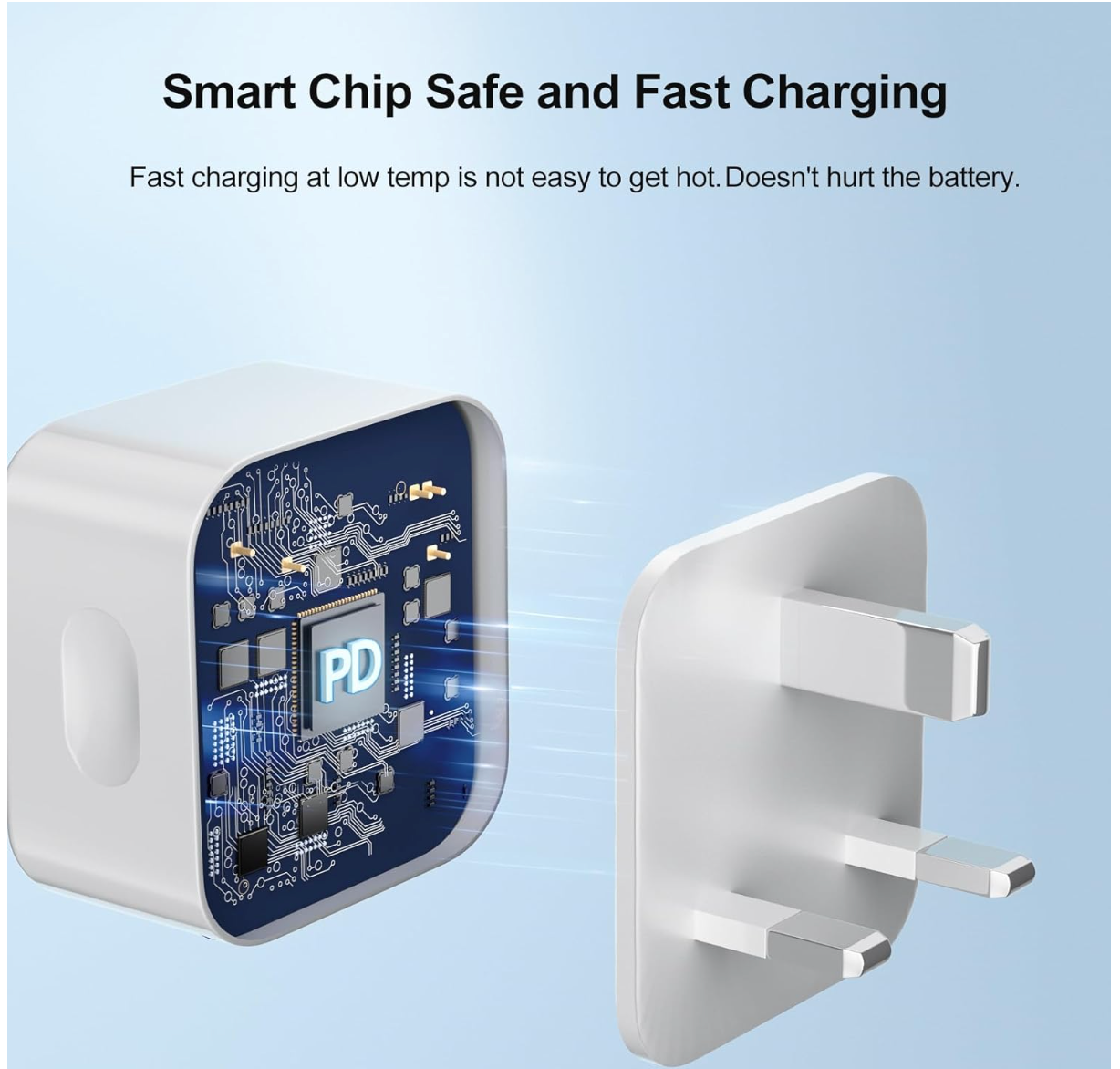 20W USB C Charger, Super Fast Type C Charger with C to C Cable, C Plug for iPhone 17 16 15 Charger, for iPhone 17/17 Plus/17 Pro/17 Pro Max/16/15 Series, iPad Pro/Air