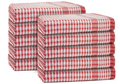 10 Kitchen Tea Towels 100% Cotton Highly Absorbent - Long Lasting- Quick Drying – Bar, Dish Cleaning Catering