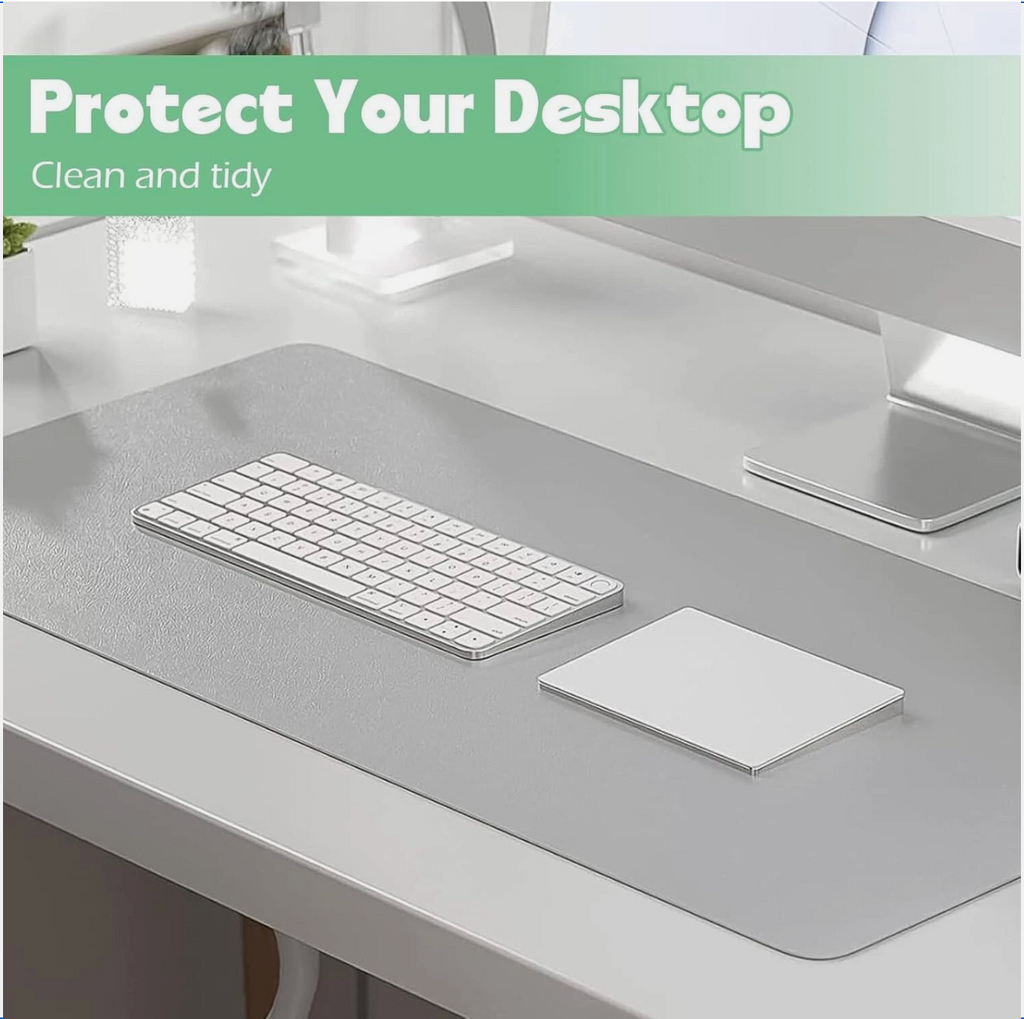 Oterri Black AntiSlip Desk Pad Waterproof Oil Proof PVC Leather Desk Mat 60x43cm