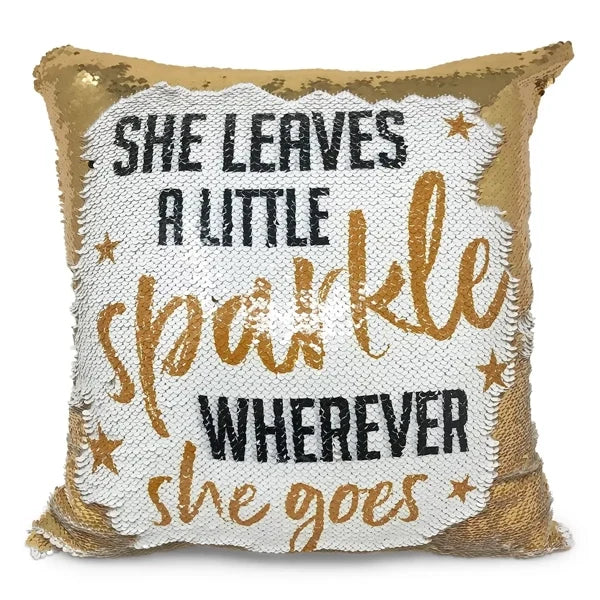 Personalized 40x40cm Magic Sequin Cushion | Reveal Your Custom Photo & Sparkle (P1002)
