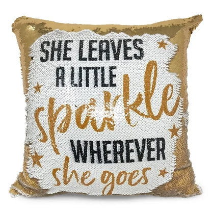 Personalized 40x40cm Magic Sequin Cushion | Reveal Your Custom Photo & Sparkle (P1002)