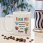 Personalized "Thank You For Being An Important Part Of My Story" Ceramic Coffee Mug – Custom Name Teacher, Mentor & Friend Appreciation Novelty Cup (M1125)