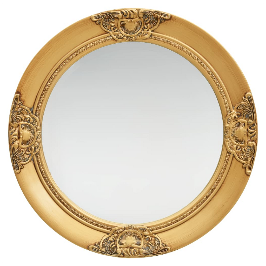Wall Mirror Baroque Style 50 cm Gold