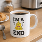 Funny "I'm A Bell End" British Slang Ceramic Coffee Mug – Cheeky Pun & Humorous Gag Gift Novelty Cup (M1081)