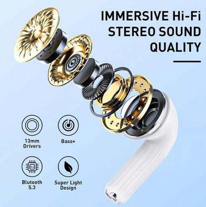 Ven-Dens True Wireless Stereo Earbuds with Smart Screen Display Case Bluetooth V5.4 Model VD-BT026