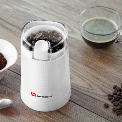 Professional Electric Coffee & Spice Grinder 150W | One-Touch Control & Clear Lid