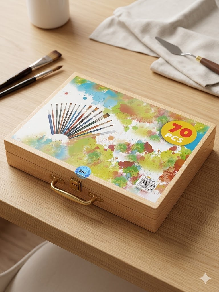 70 Pcs Color Set for Kids with Paint, Sketch pens, Color Pencils and Crayons and Stationary UK