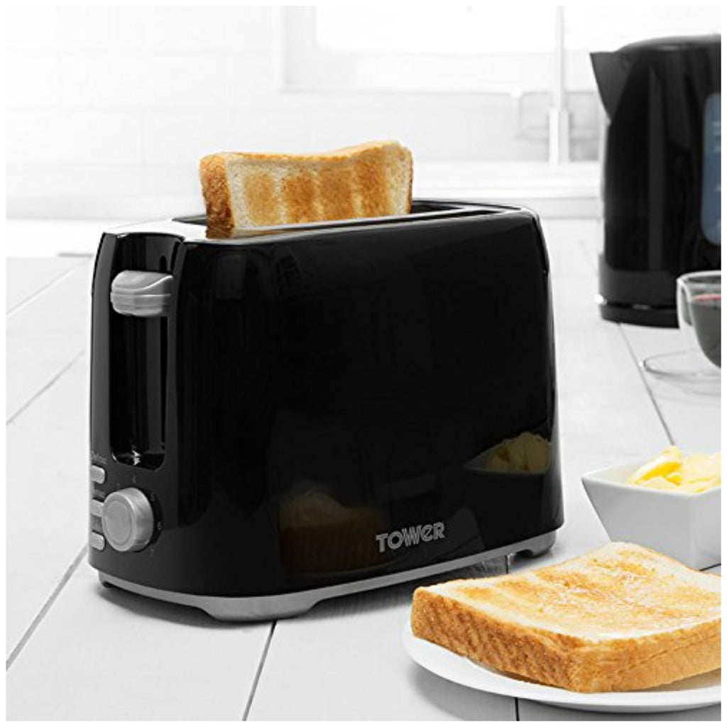 Tested Tower T20013 2 Slice Toaster 750W – Black