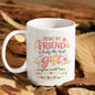 Heartwarming "Being My Friend Is Truly The Best Gift" Ceramic Coffee Mug – Cute Floral Friendship Appreciation Gift Cup (M1068)
