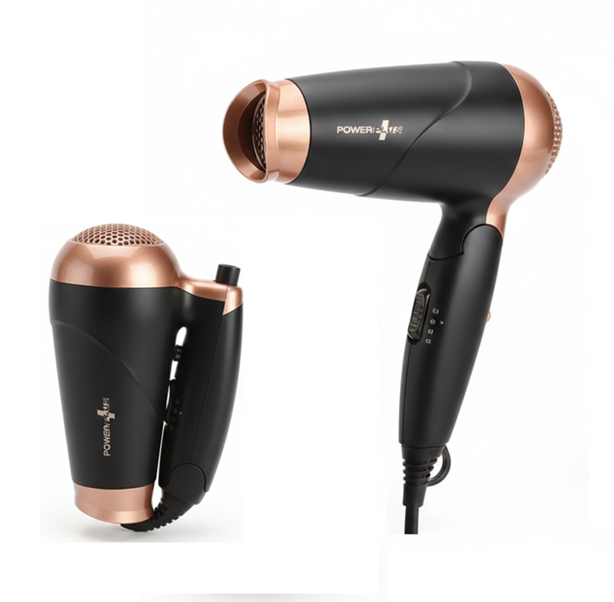 Compact Travel Hair Dryer 1200W | Foldable Handle & 2 Heat/Speed Settings