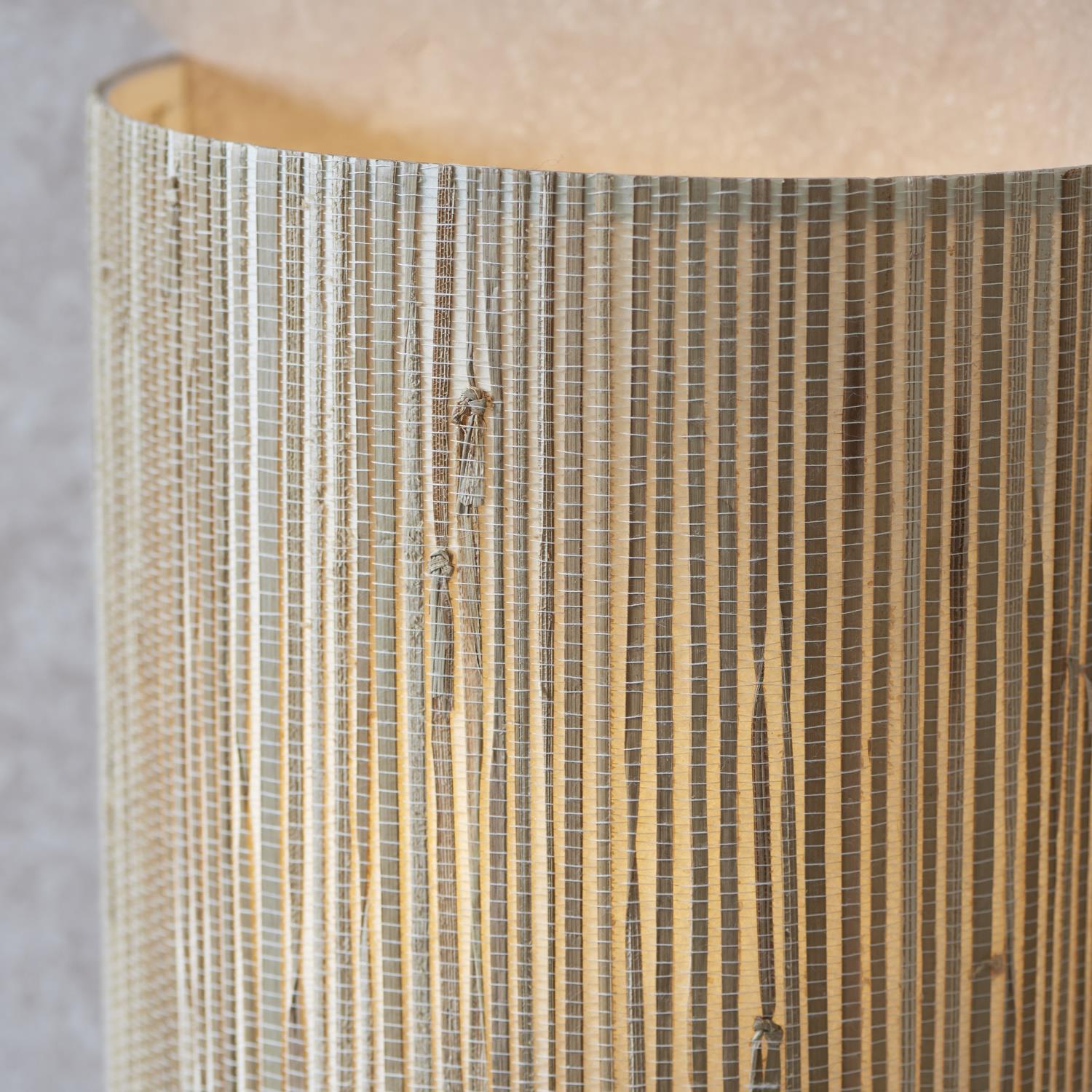 Wall Light Matt black & Natural seagrass 205